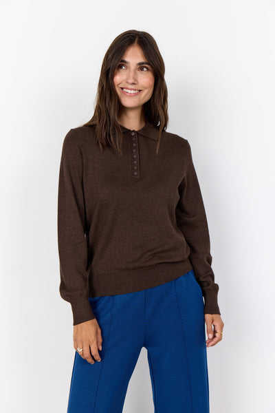 SC-DOLLIE 799 Pullover Mörkbrun