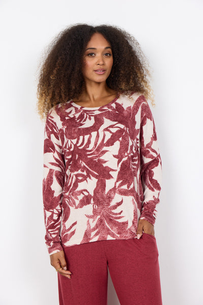 SC-BIARA AOP 152 Blus Rubinröd