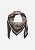 SC-HILJA AOP 1 Scarf Mörk plommon