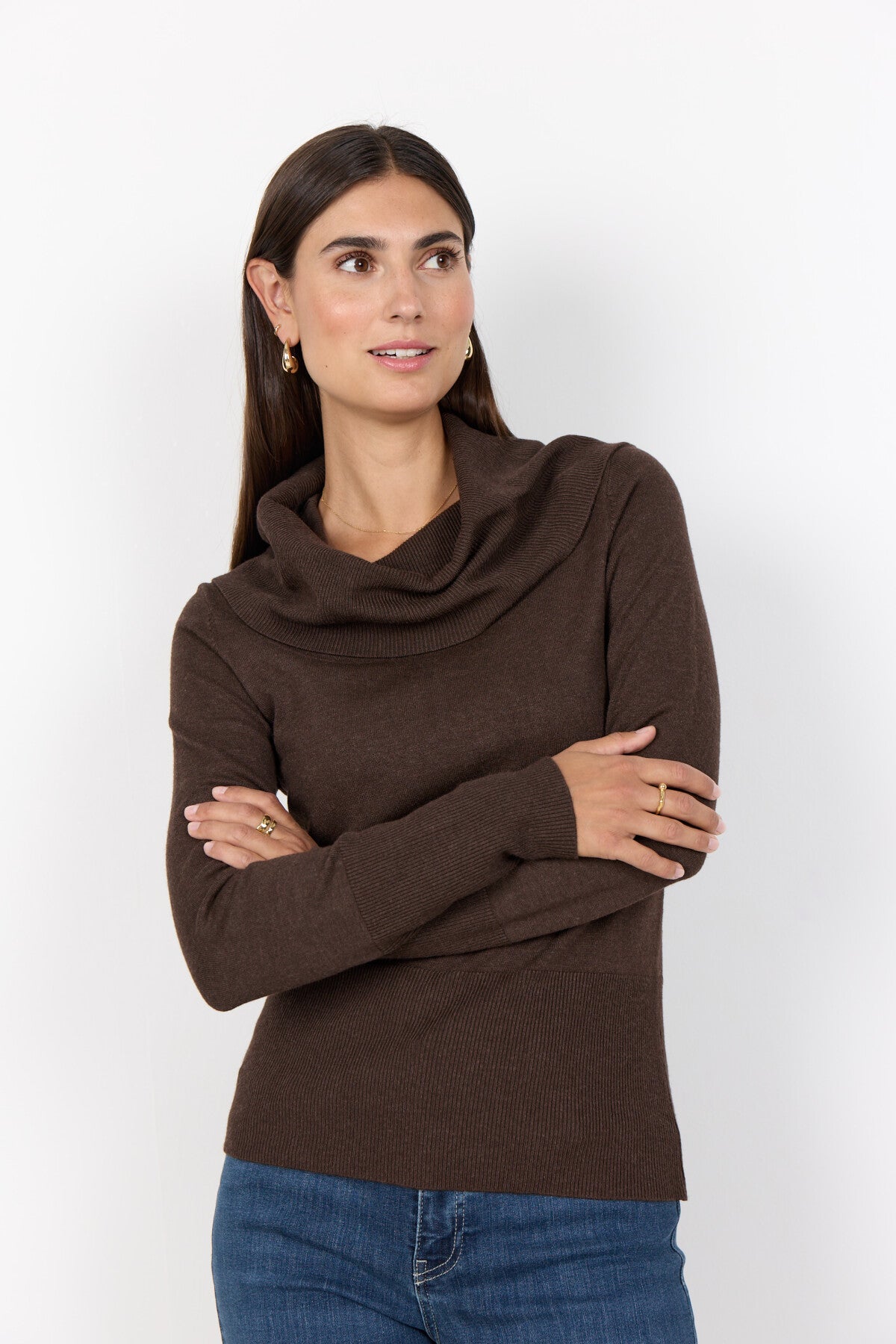 SC-DOLLIE 305 Pullover Mörkbrun