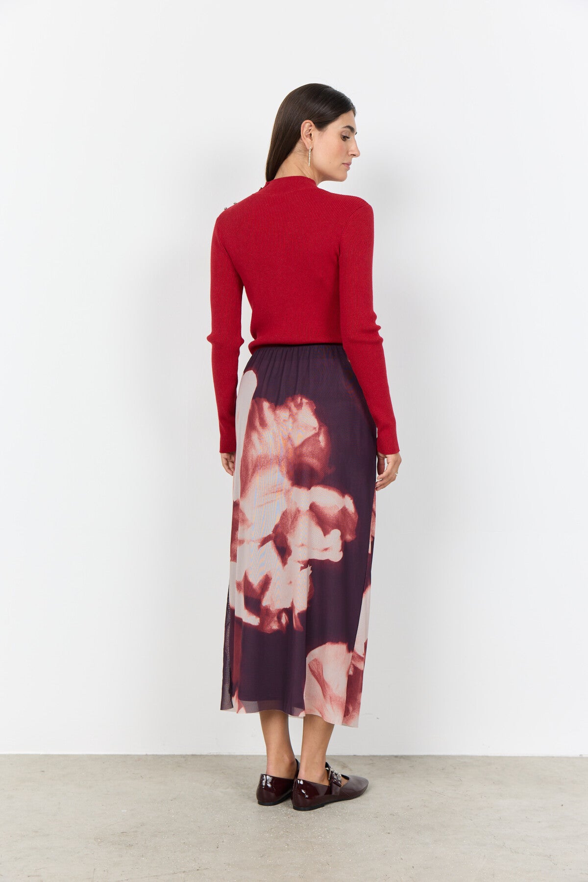 SC-ALDA AOP 58 Kjol Lila