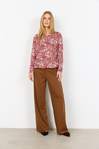 SC-FELICITY AOP 532 Blus Rubinröd