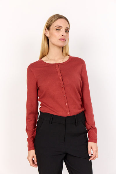 SC-DOLLIE 446 Cardigan Roströd