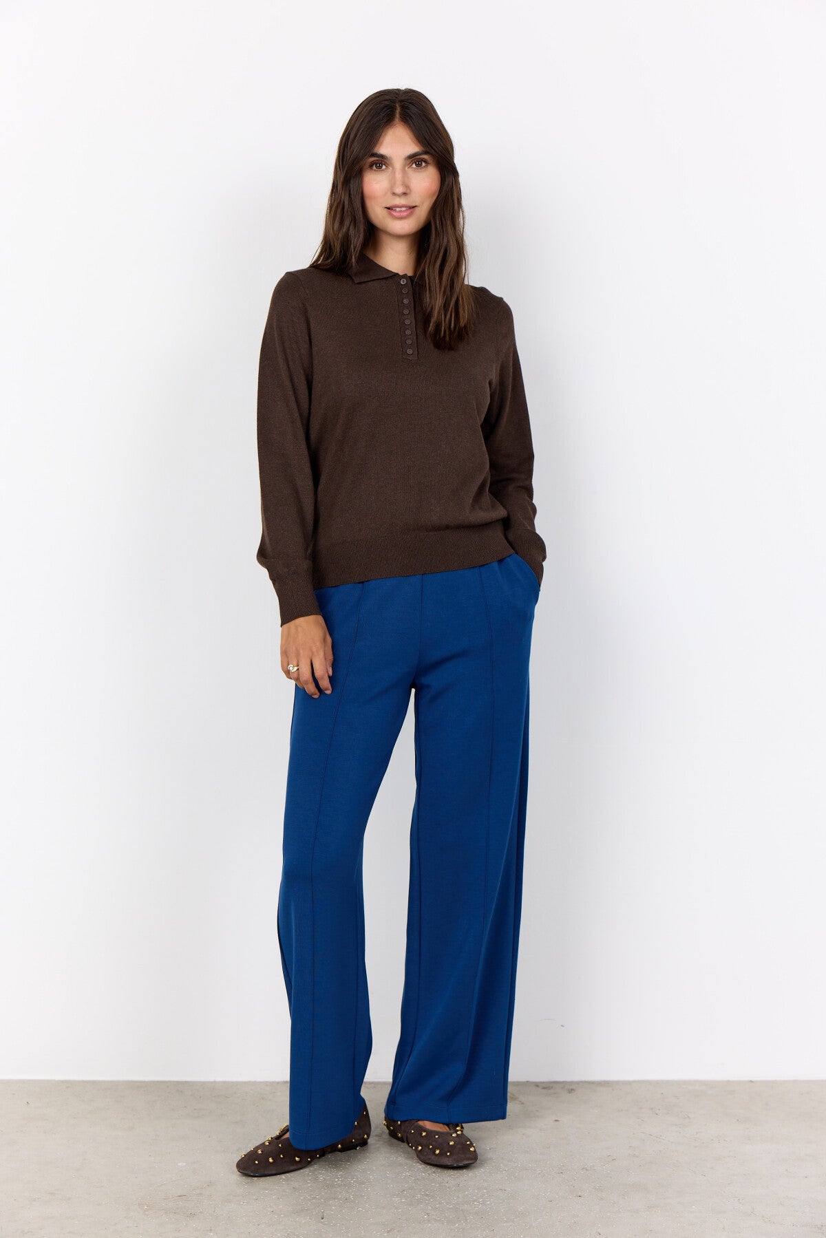 SC-DOLLIE 799 Pullover Mörkbrun