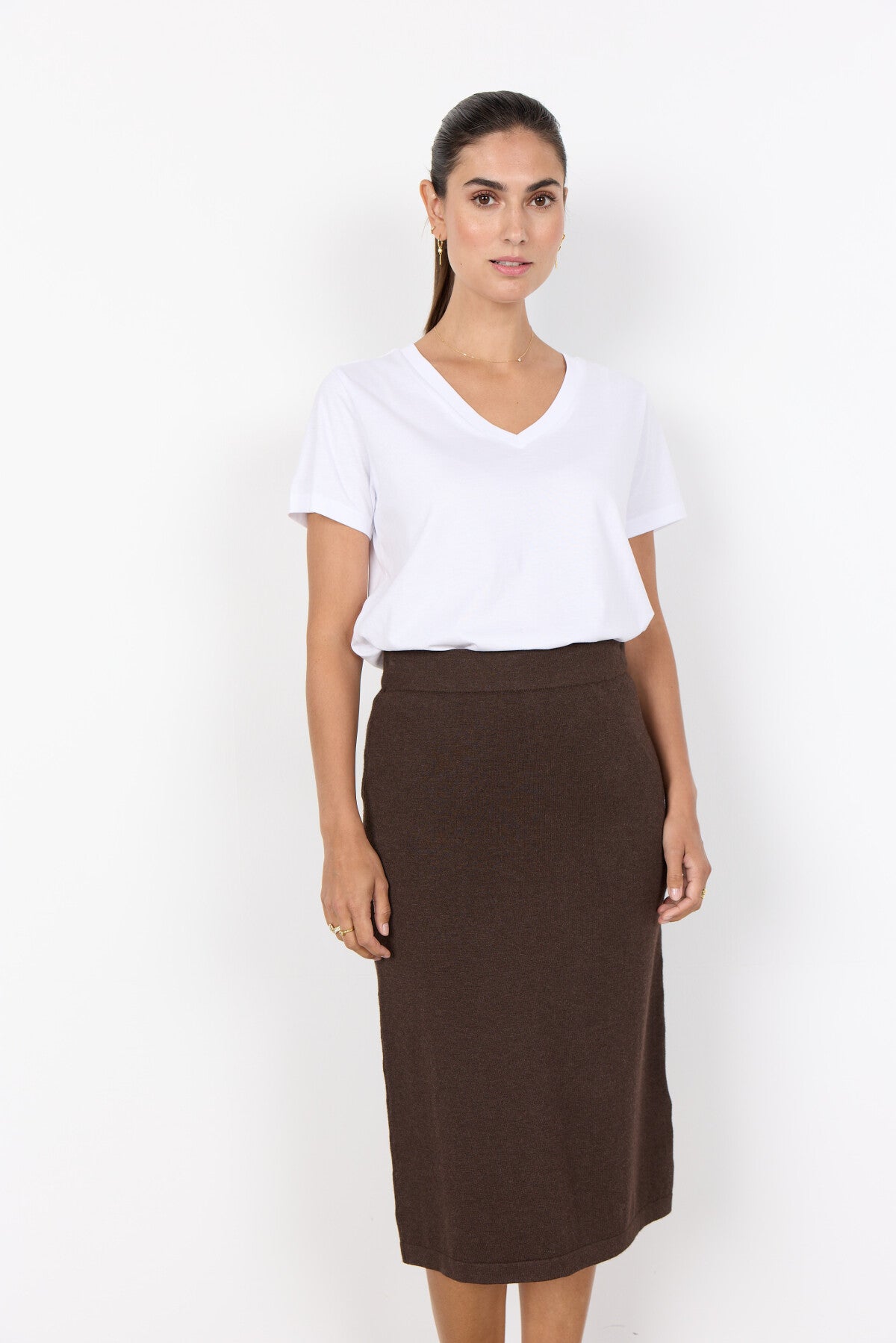 SC-DOLLIE 798 Kjol Mörkbrun