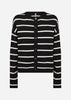 SC-DOLLIE STRIPE 795 Cardigan Svart