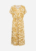 SC-MARICA AOP 358 Klänning Gul