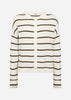 SC-DOLLIE STRIPE 795 Cardigan Oliv