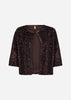 SC-JASLEEN 3 Cardigan Mörk plommon