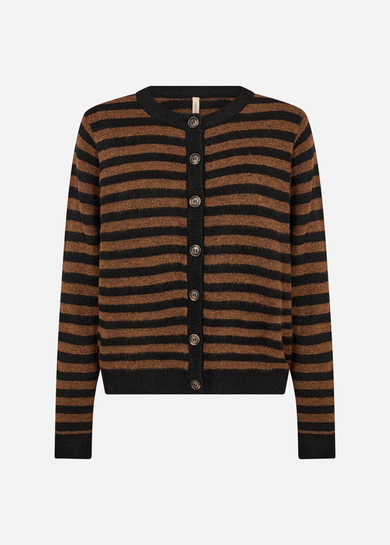 SC-ORLEAN STRIPE 13 Cardigan Svart