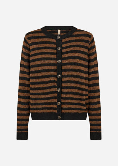 SC-ORLEAN STRIPE 13 Cardigan Svart