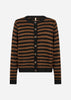 SC-ORLEAN STRIPE 13 Cardigan Svart