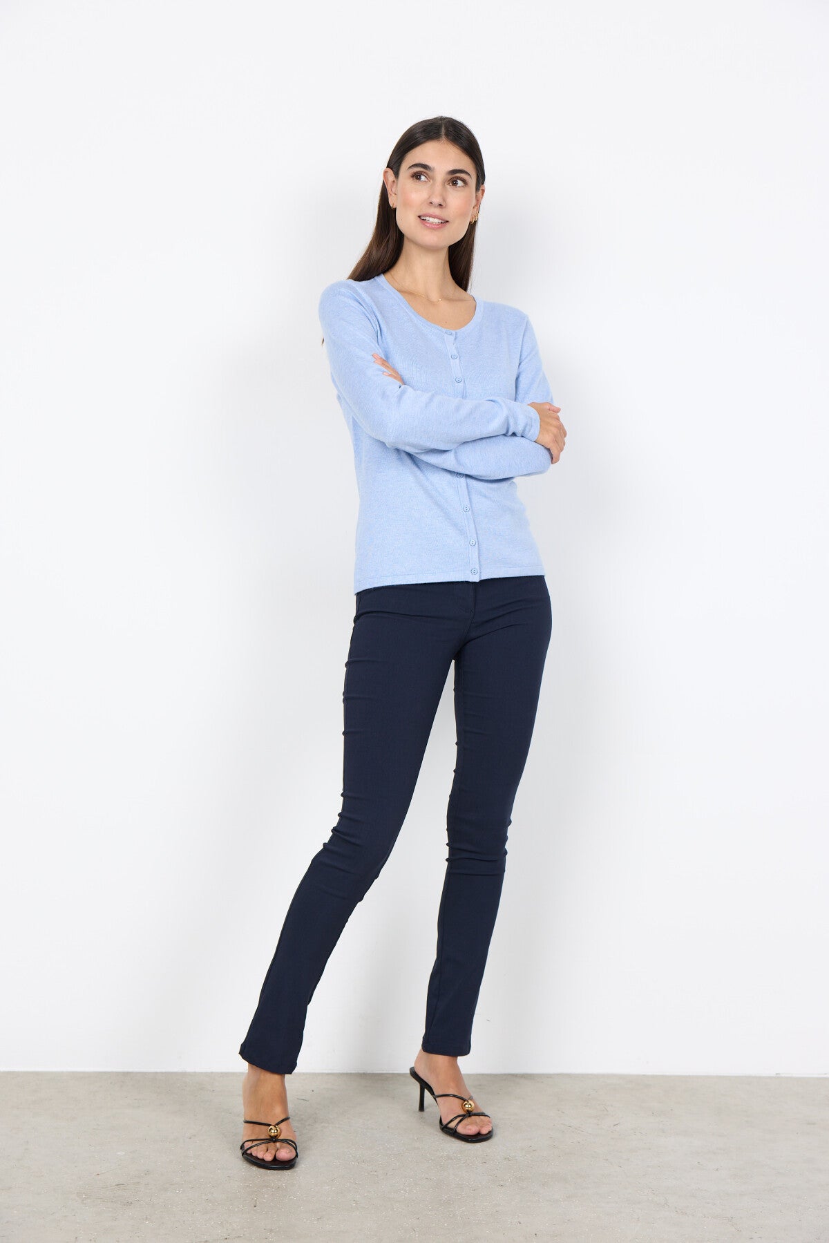 SC-DOLLIE 446 Cardigan Ljusblå