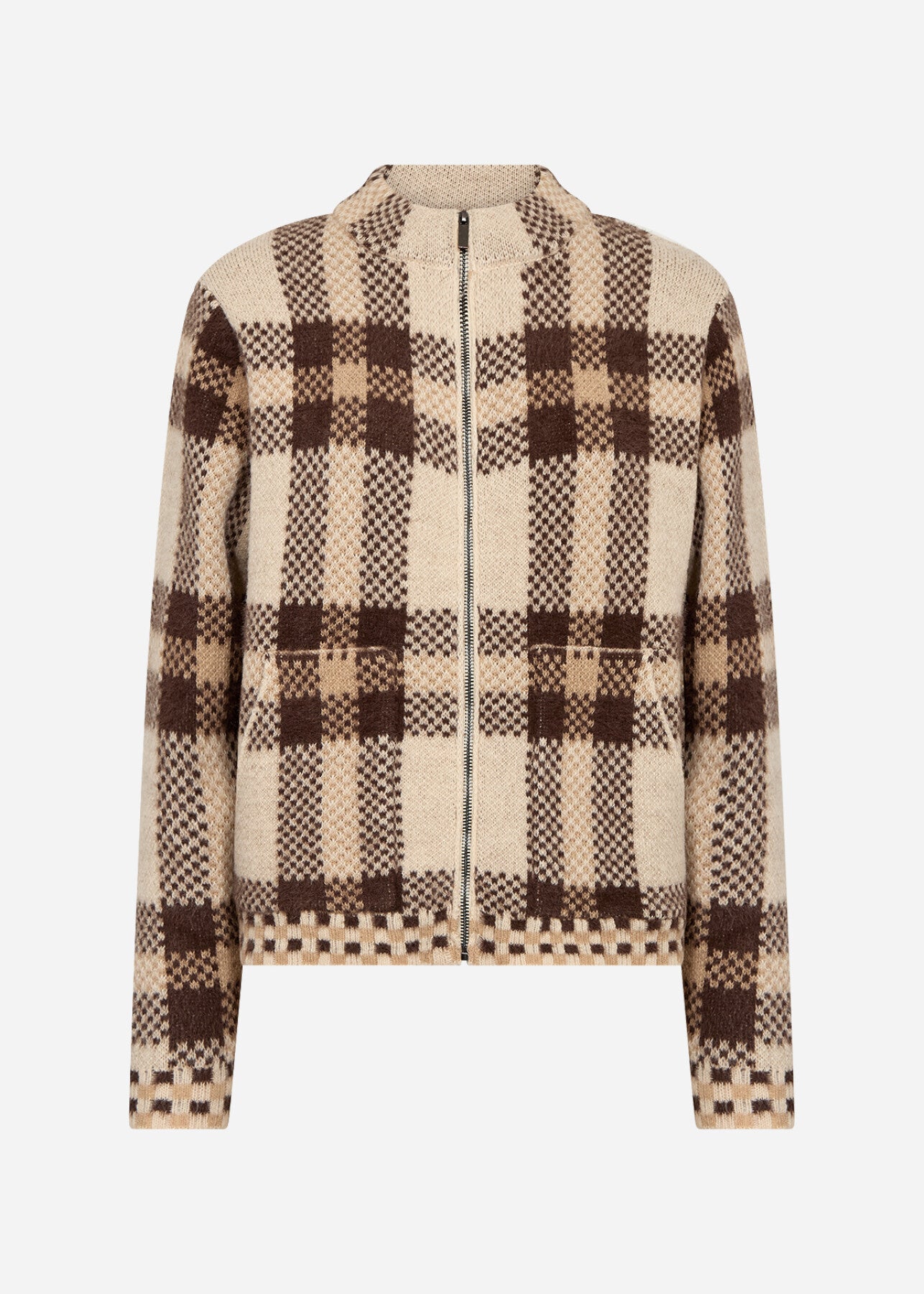 SC-VIBSA 2 Cardigan Mörk sand