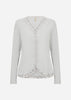 SC-CHANILLA 2 Cardigan Ljusgrått