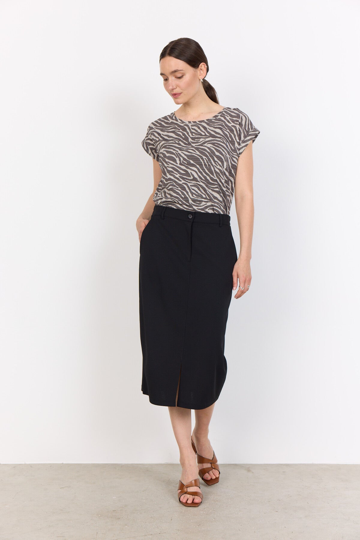 SC-GALINA 60 T-shirt Mörkbrun