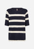 SC-KANITA STRIPE 19 Pullover Navy