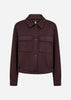 SC-BANU 337 Cardigan Mörk plommon