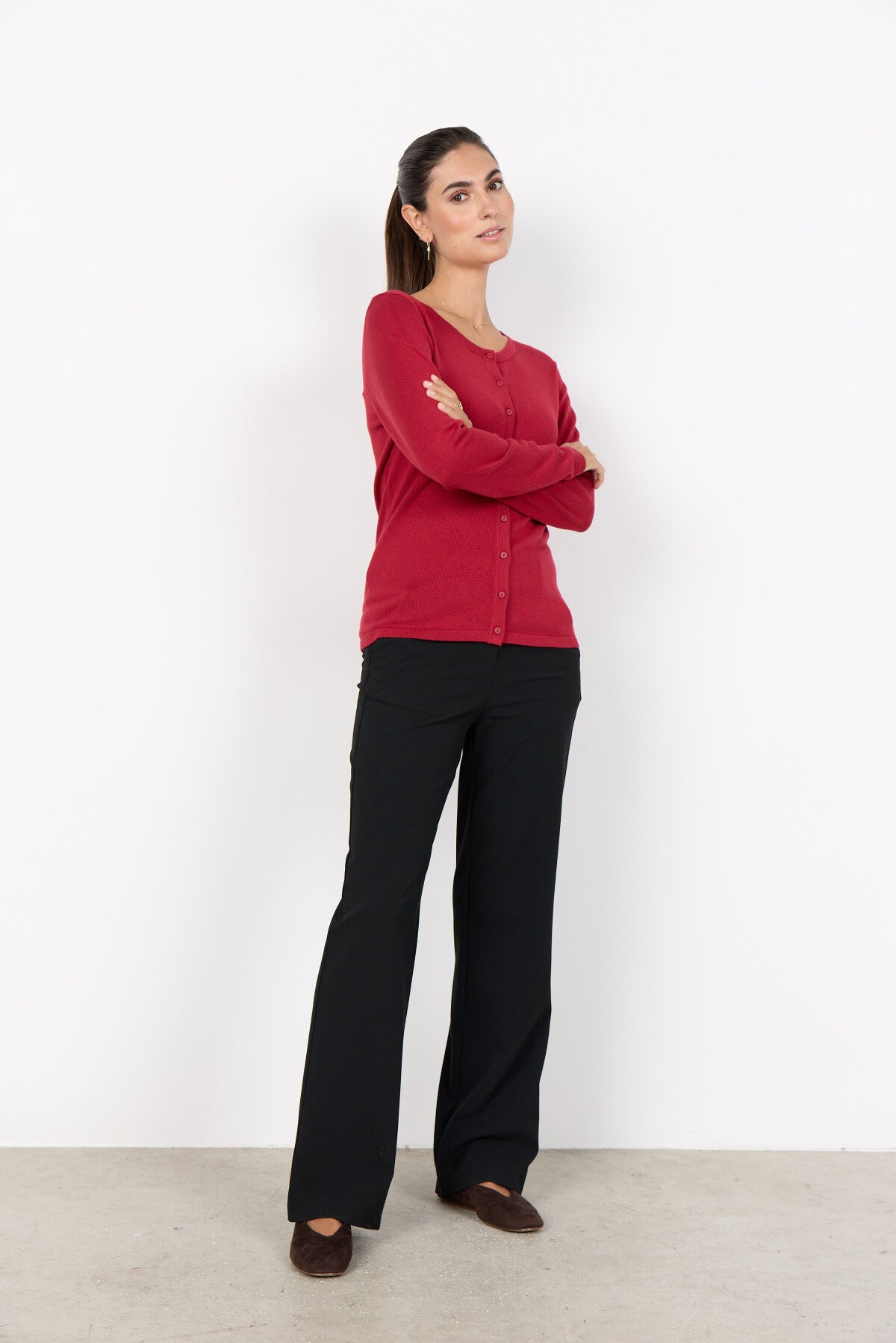 SC-DOLLIE 446 Cardigan Mörkröd