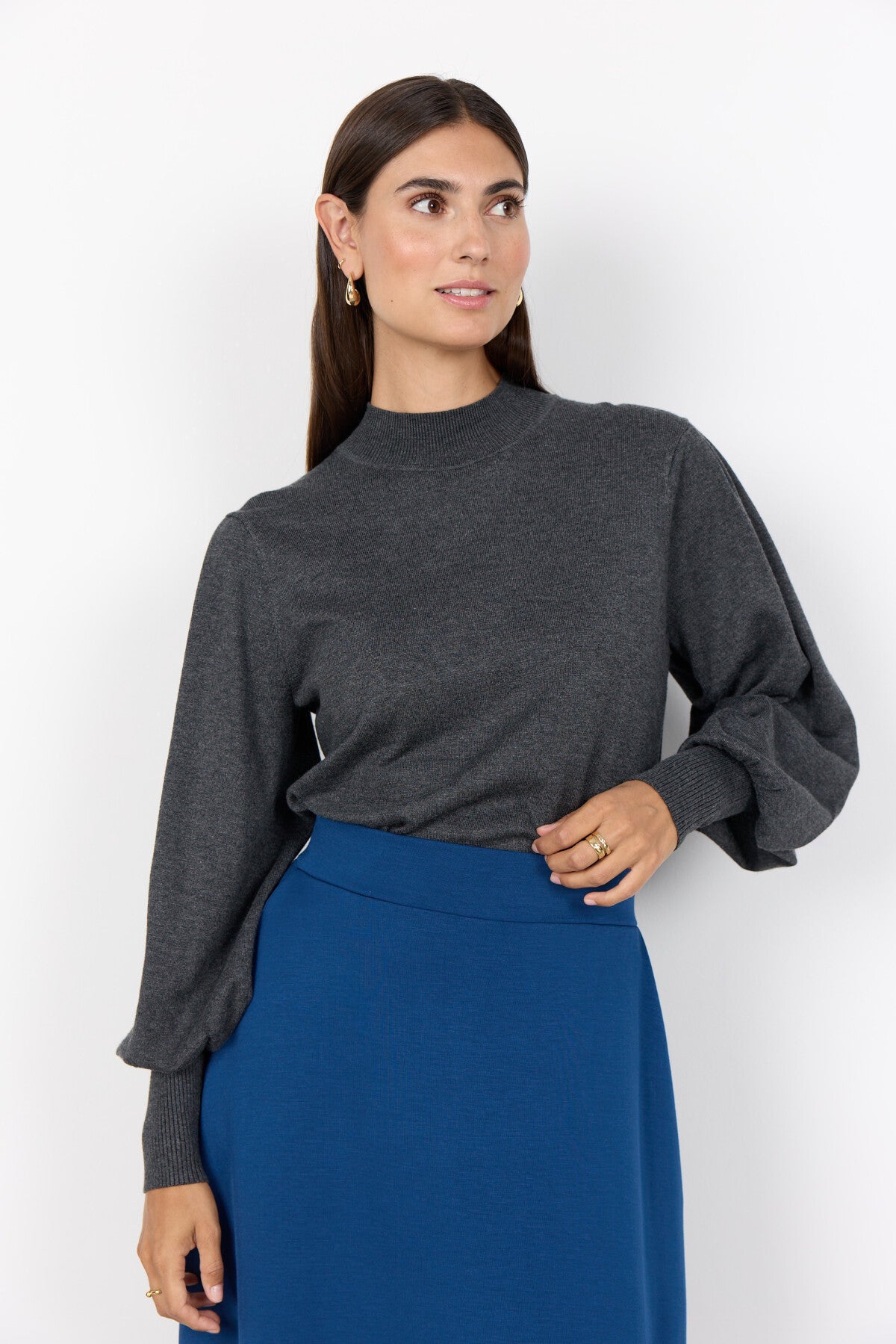 SC-DOLLIE 666 Pullover Mörkgrå