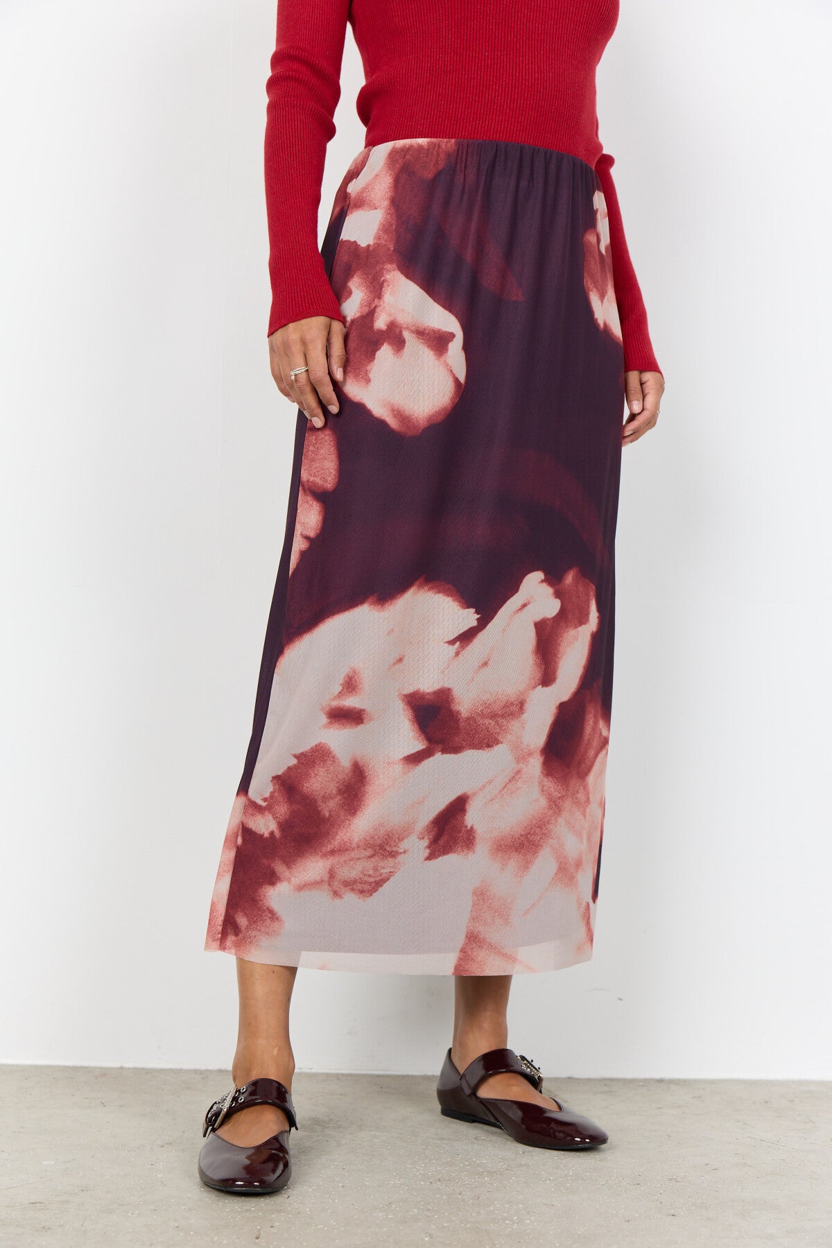 SC-ALDA AOP 58 Kjol Lila