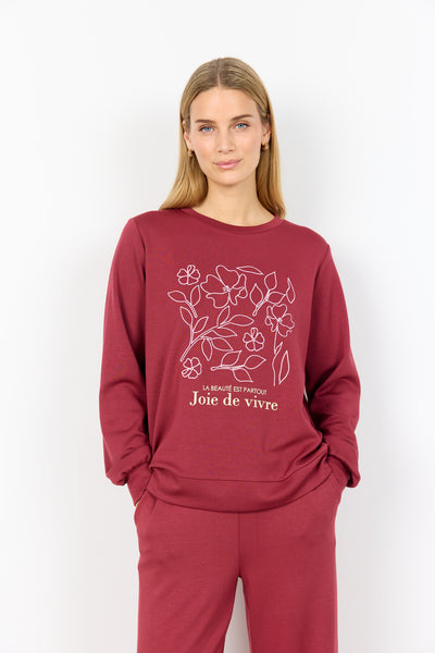 SC-BANU 287 Sweatshirt Rubinröd