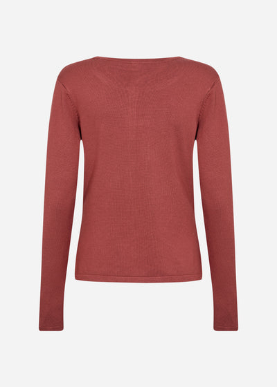 SC-DOLLIE 446 Cardigan Roströd