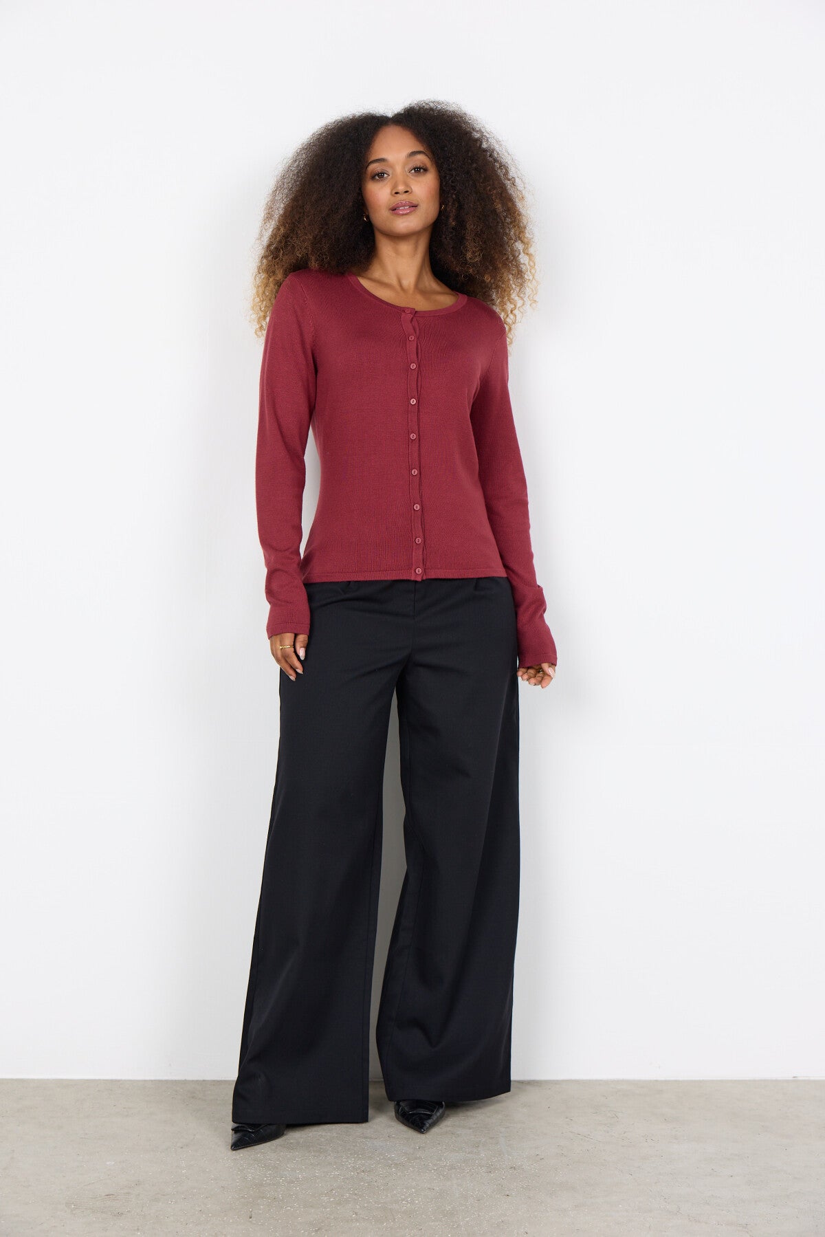 SC-DOLLIE 446 Cardigan Rubinröd